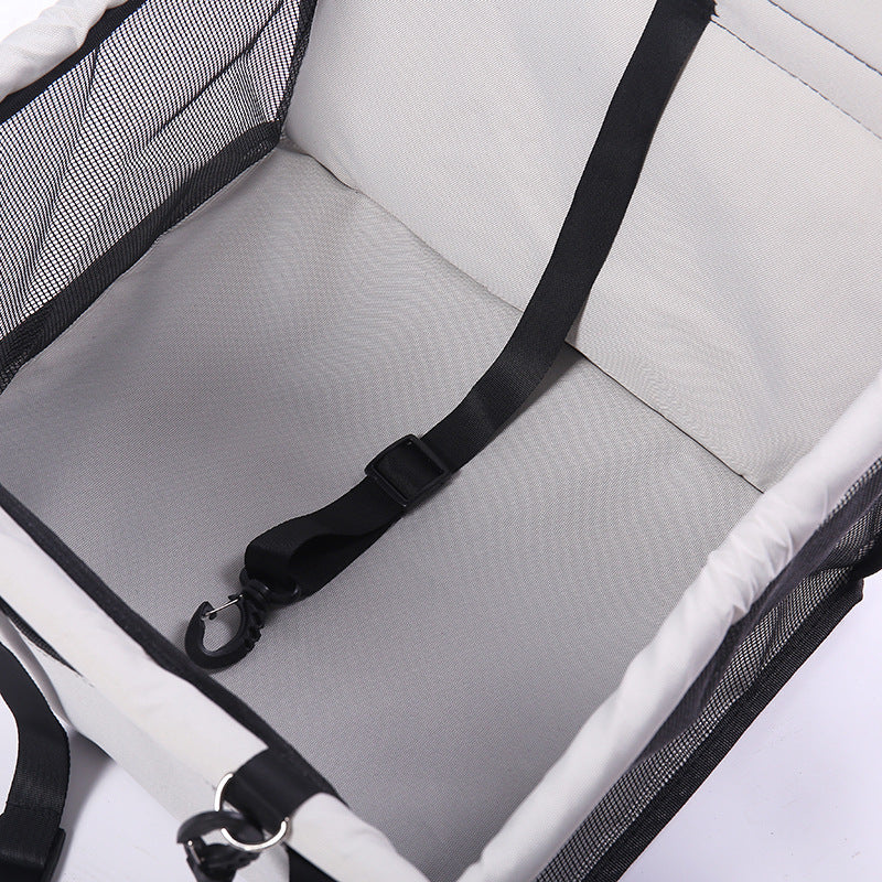Dog Safety Mesh Travel Carrier Basket - Majestic Pet Kingdom