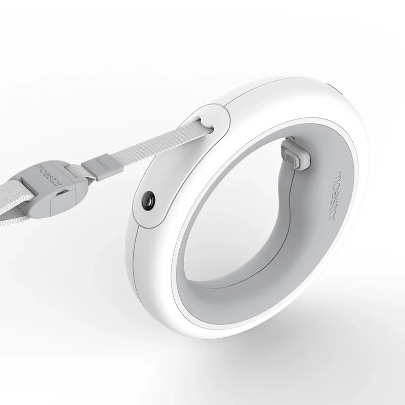 2-in-1 Retractable Dog Leash with LED Ring Lighting