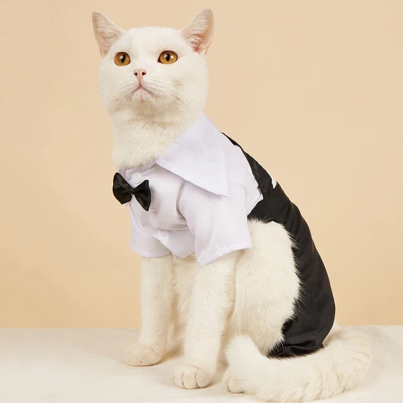 Clothes for Small Dogs Puppy Teddy Poodle Chihuahua Coat Handsome Pets Dog Suit Wedding Dress Pet Clothes ropa para perro - as the picture show | Purrfect Pet Kingdom