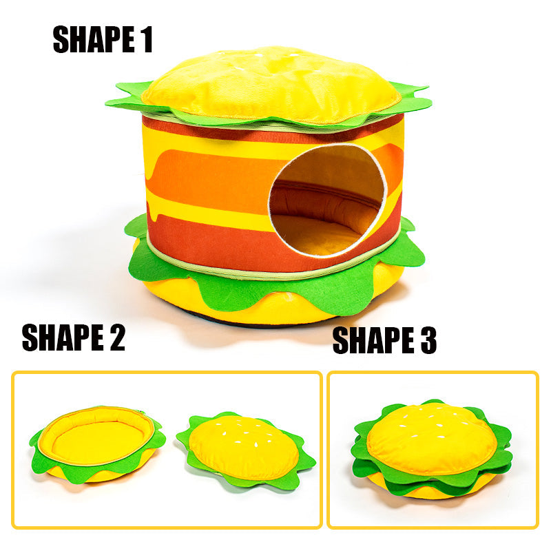 Hamburger French Fries Pet Bed | Purrfect Pet Kingdom
