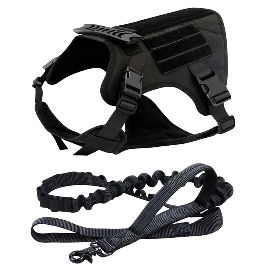 Tactical Dog Harness K9 Breathable Adjustable Large Dog Vest - Detail Angle 2 | Majestic Pet Kingdom