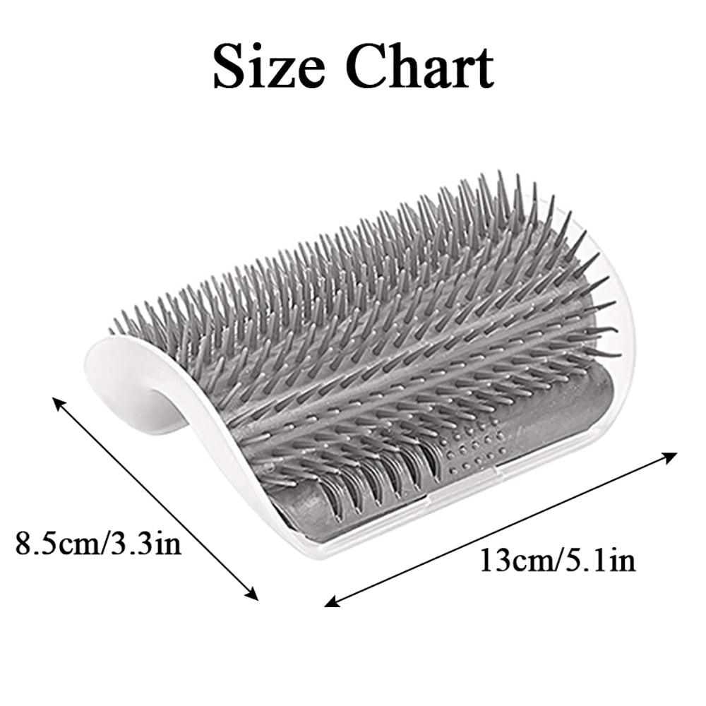 Cat Self Groomer Wall-Mounted Corner Massage Brush Groomer