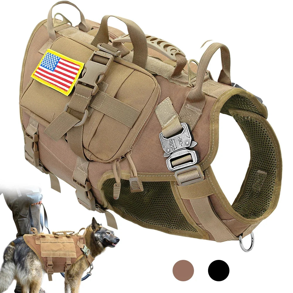 Tactical Dog Harness Military No Pull Pet Harness Vest For Medium | Majestic Pet Kingdom™