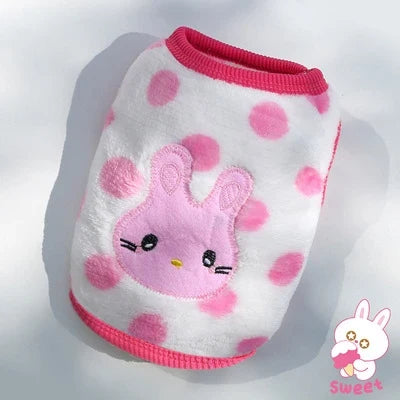 Cute Dog Clothes Winter Vest For Small Dogs Cats Warm Pets Sweater Soft Flannel Puppy Puffer Jacket Dog Accessories Supplies Xxs - Majestic Pet Kingdom