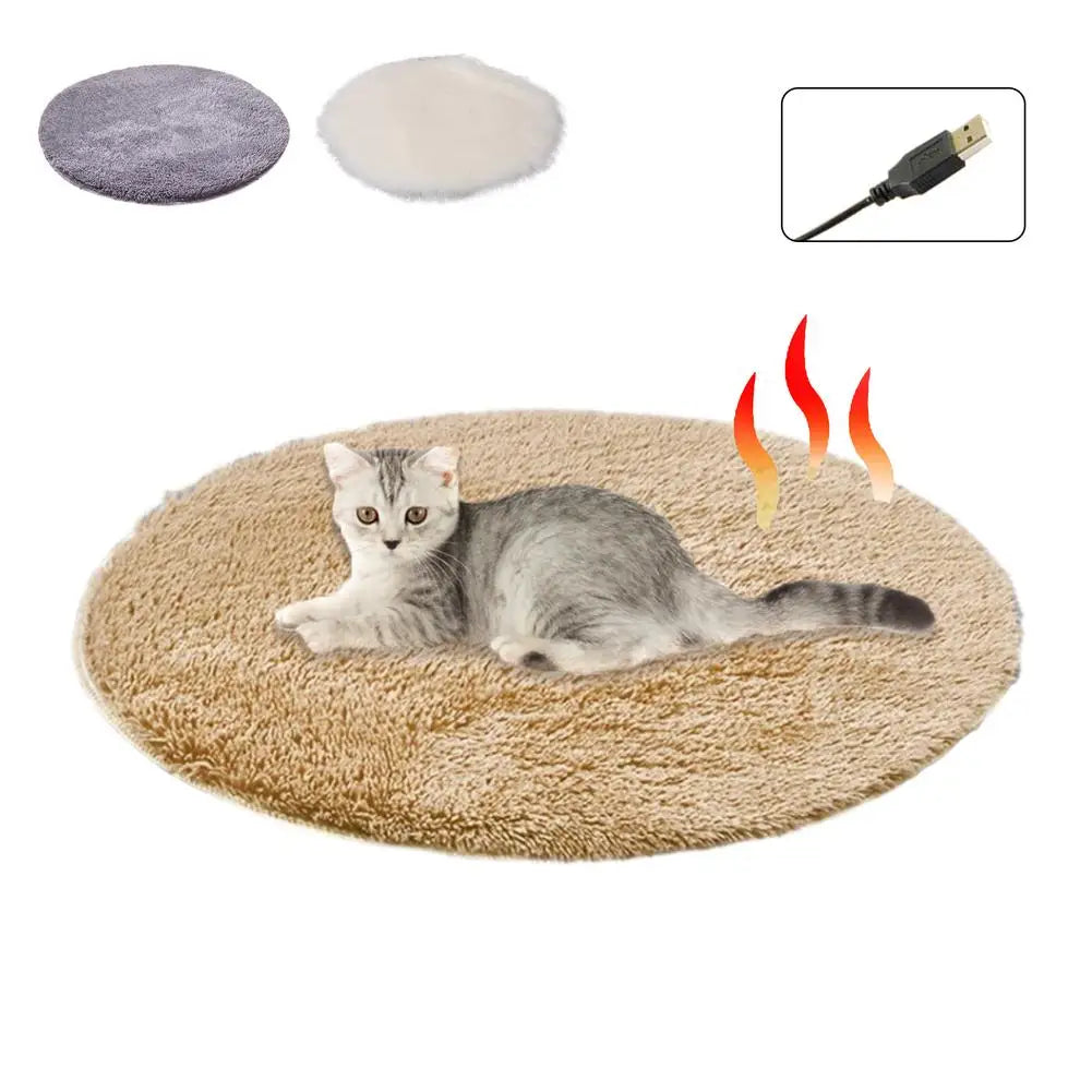 Winter USB Electric Heating Pad Mat Bed for Pets & Travel
