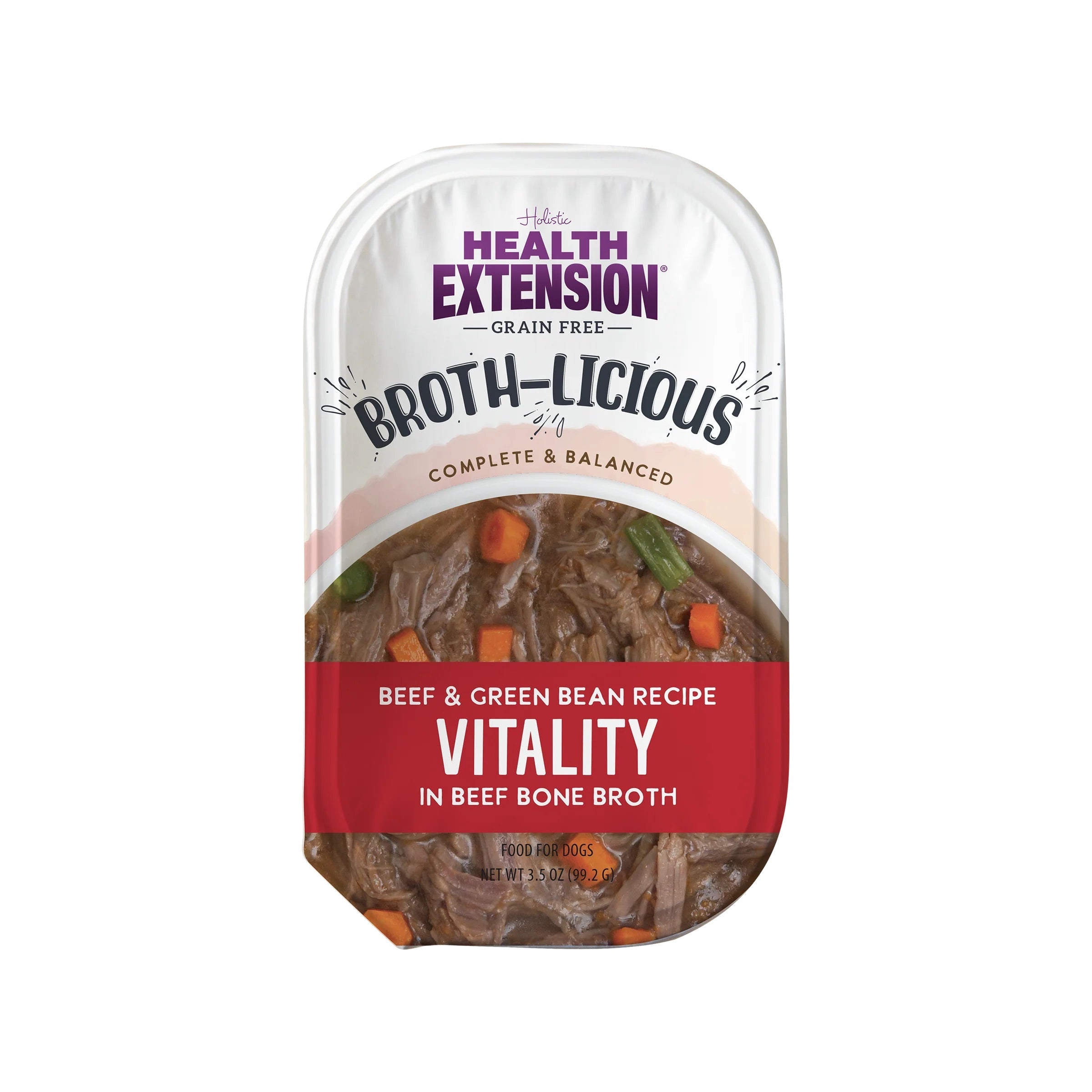 Health Extension Broth-Licious Vitality Beef & Green Beans Bone Broth Topper (3.5oz) - Majestic Pet Kingdom