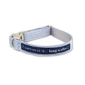 Dog Long Walks Striped Blue Collar - Dog Collars Item