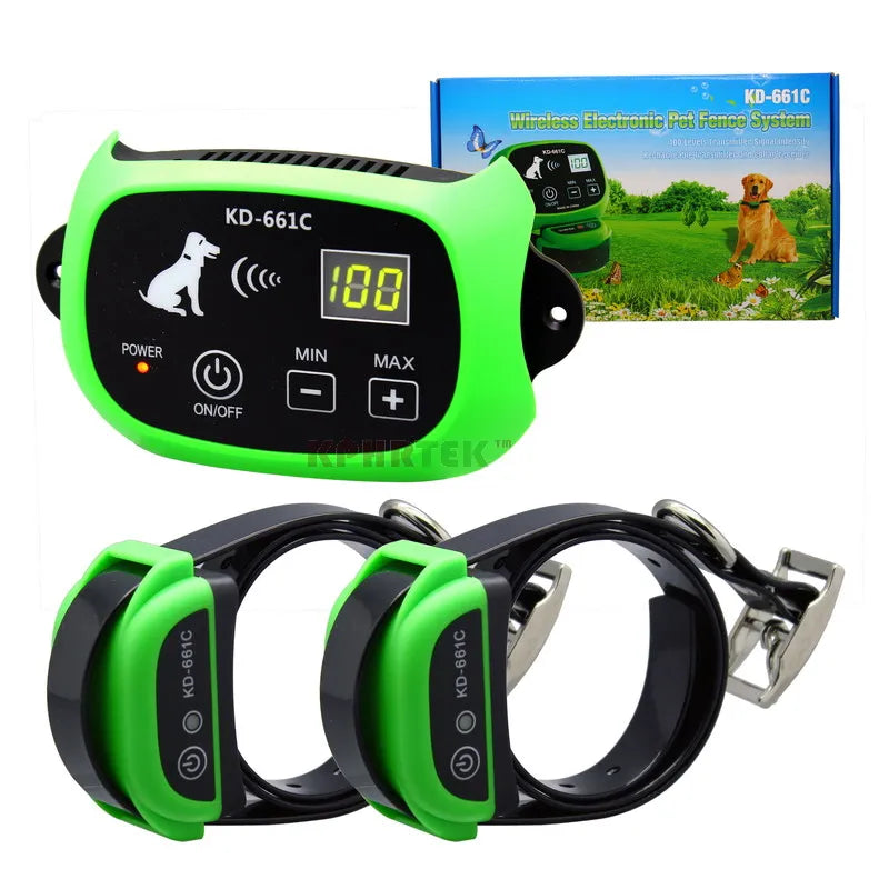 Wireless Pet Fence Waterproof Rechargeable Dog Containment | Purrfect Pet Kingdom