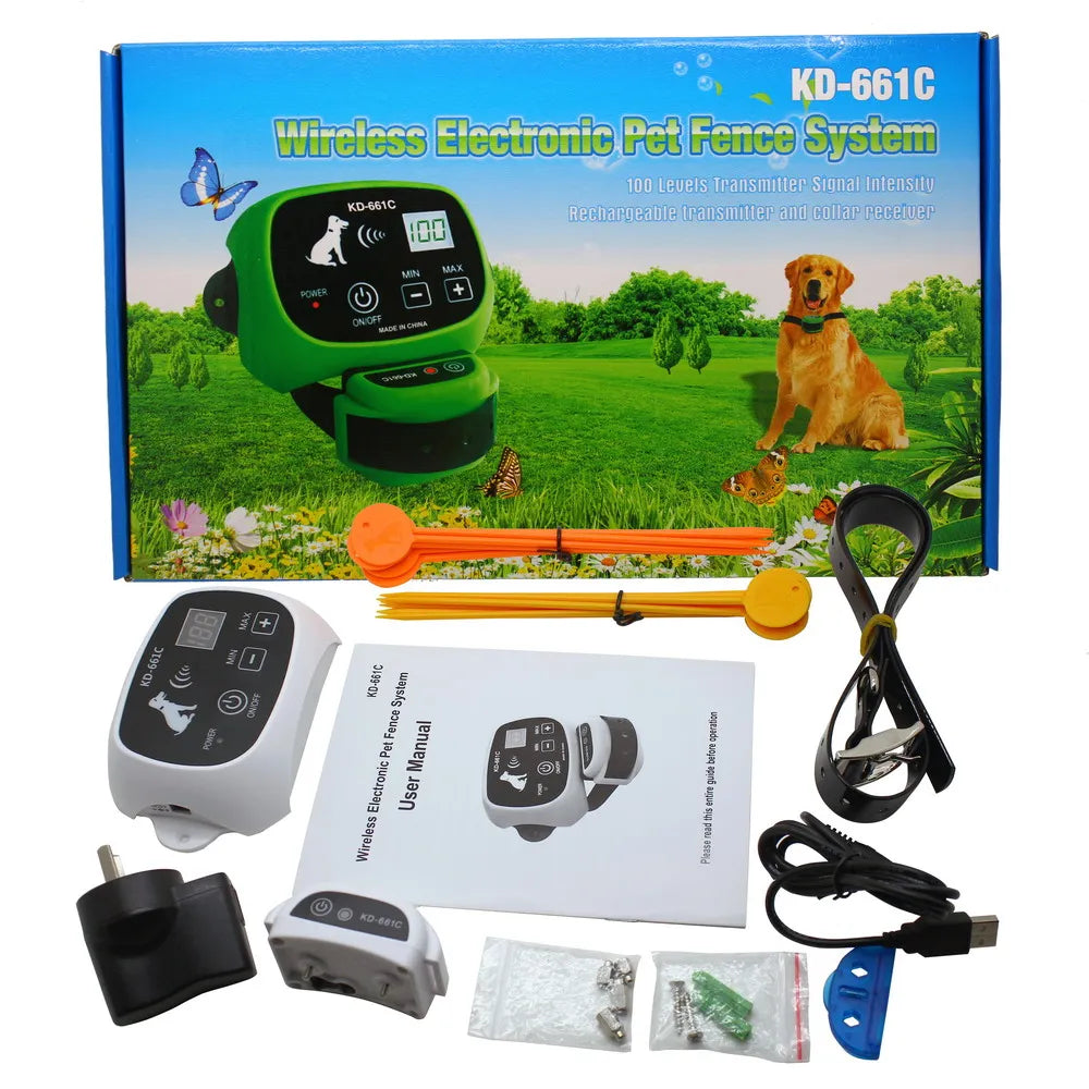 Wireless Pet Fence Waterproof Rechargeable Dog Containment