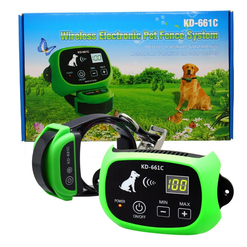 Wireless Pet Fence Waterproof Rechargeable Dog Containment | Purrfect Pet Kingdom