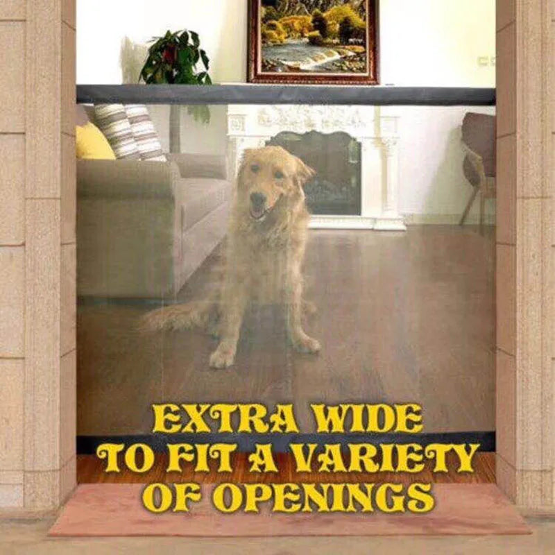 Pet Dog Fences Gate Folding Safety Pet Isolated Network Playpen For Dog Cat Baby Isolated Home Door Fence Cage Pet Accessories - Majestic Pet Kingdom