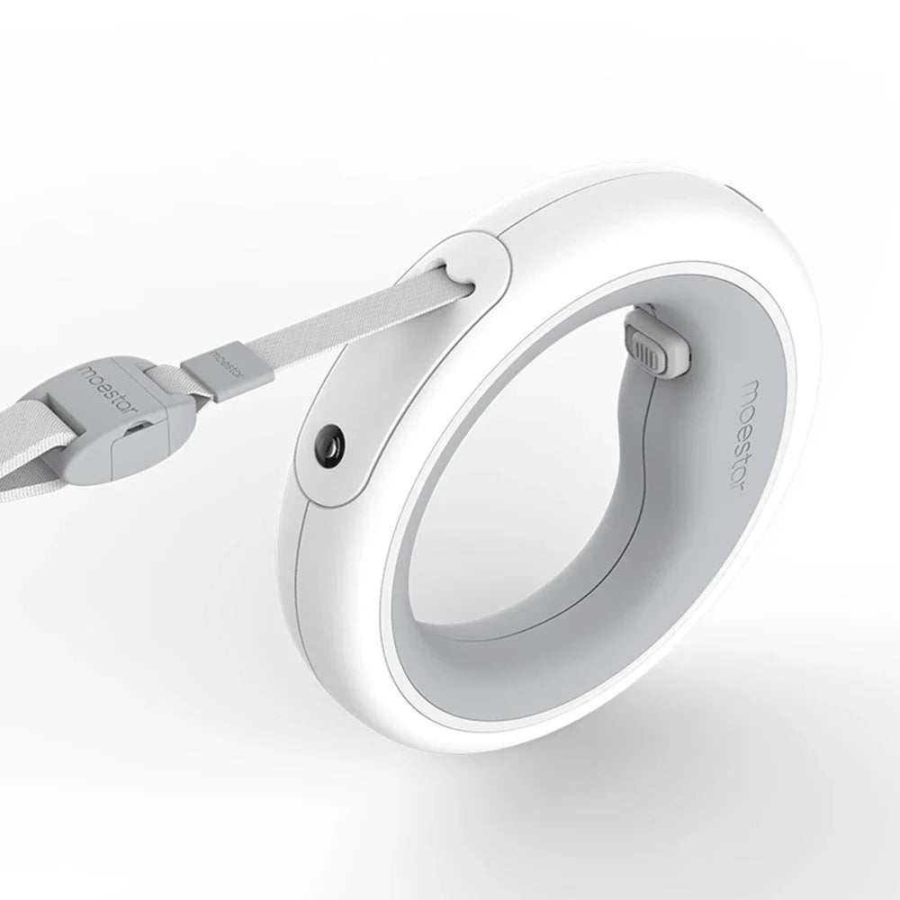 2-in-1 Retractable Dog Leash with LED Ring Lighting
