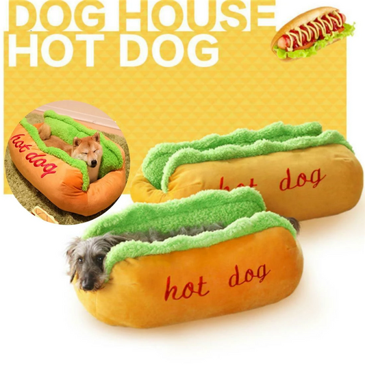 Hot Dog Shaped Pet Bed | Purrfect Pet Kingdom