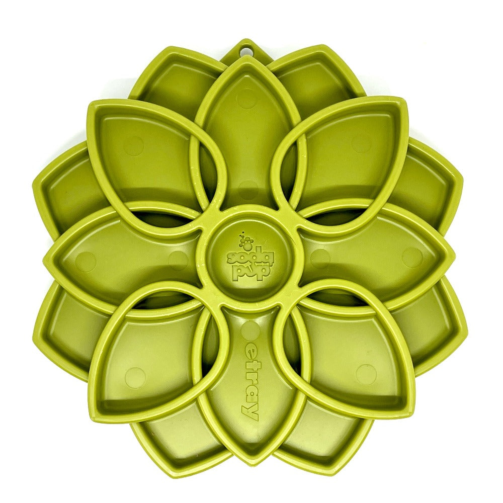 Mandala eTray Shallow Slow Feeder Dog Bowl for Enrichment | - Majestic Pet Kingdom