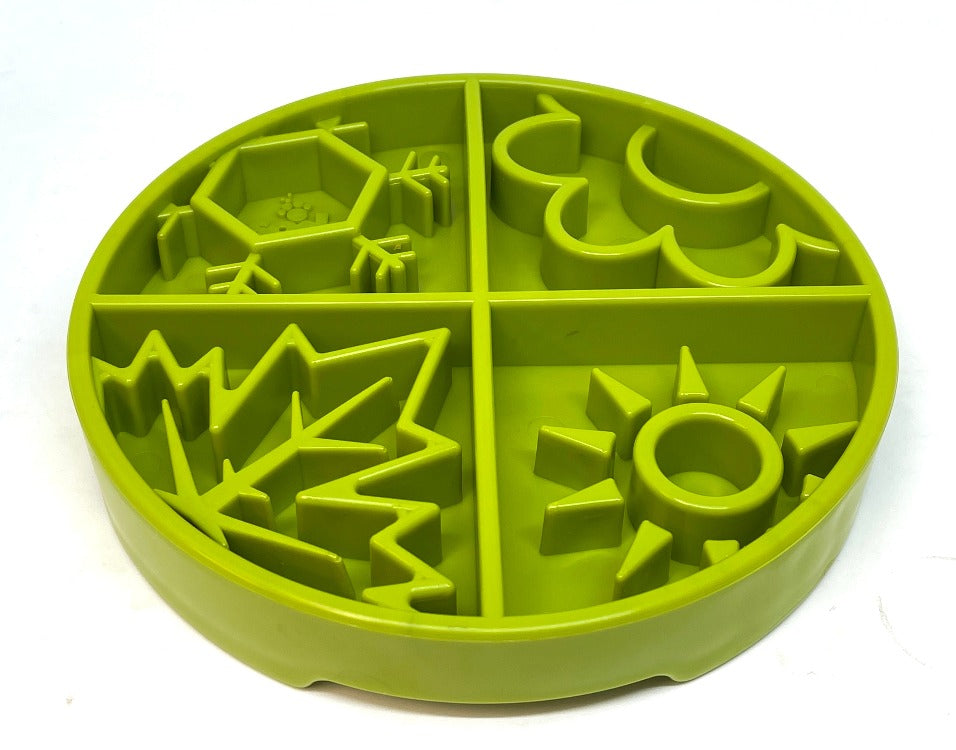 Dog Bowl Four Seasons eTray Shallow Slow Feeder Pet Food Dish - Detail Angle 6 | Majestic Pet Kingdom