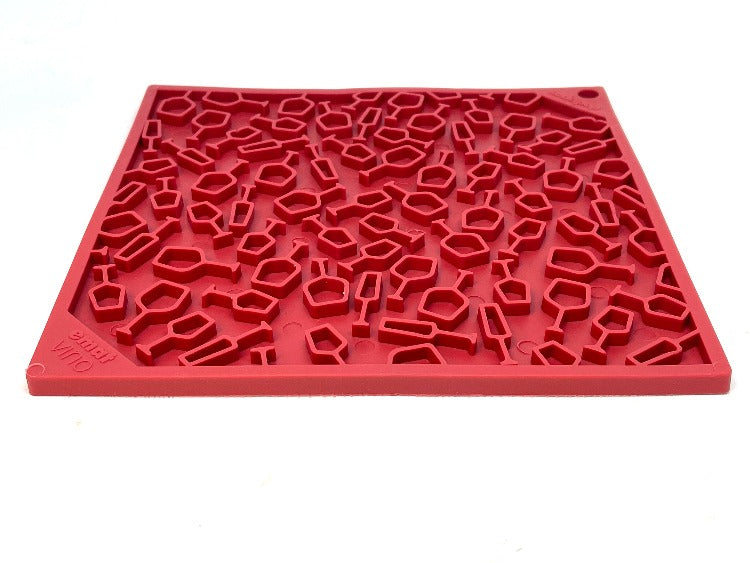 Dog Lick Mat Vino Wine Bottle Silicone Slow Feeder Treat Pad