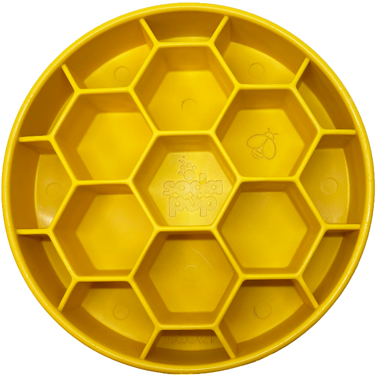 Honeycomb eBowl Deep Slow Feeder Dog Bowl for Enrichment |