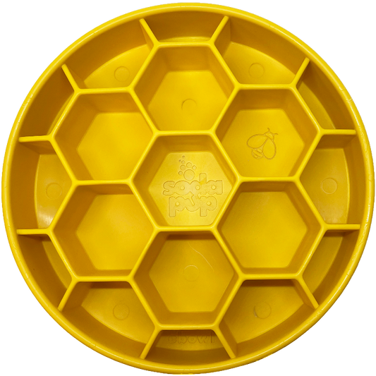 Honeycomb eBowl Deep Slow Feeder Dog Bowl for Enrichment |