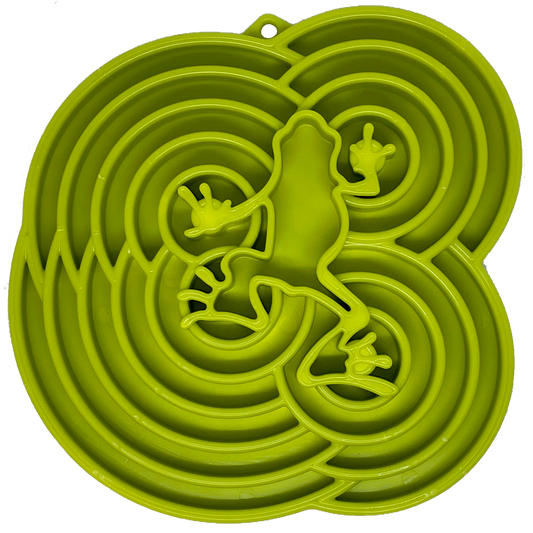 Water Frog eTray - Shallow Slow Feeder Dog Bowl for Best