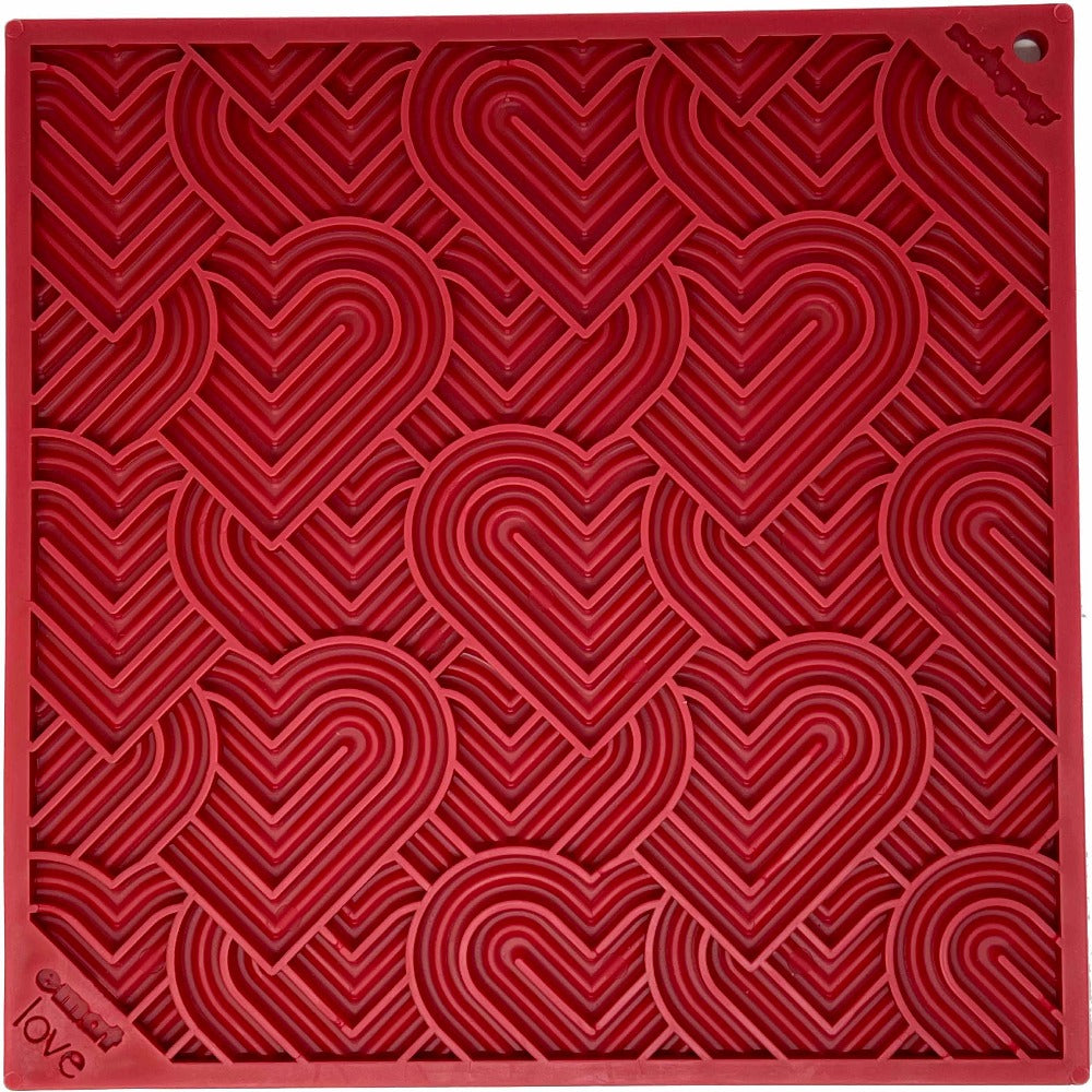 Love eMat - Enrichment Lick Mat for Dogs and Cats| Heart