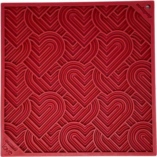 Love eMat - Enrichment Lick Mat for Dogs and Cats| Heart