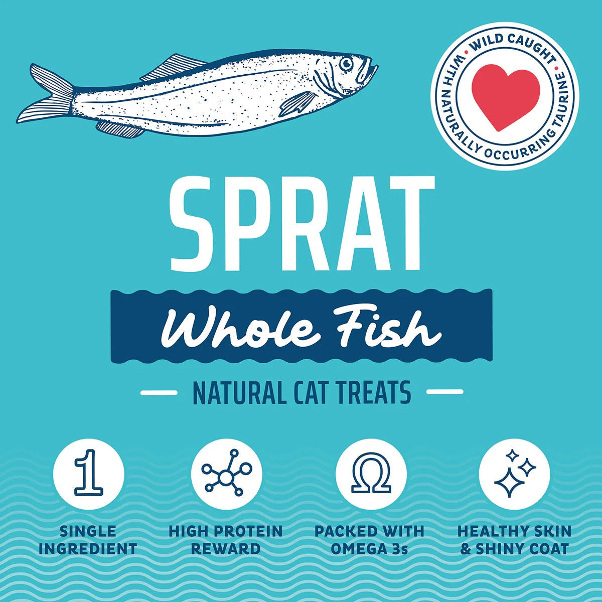 Dog Treats Icelandic Whole Sprats Wild Caught Fish Chews 2oz