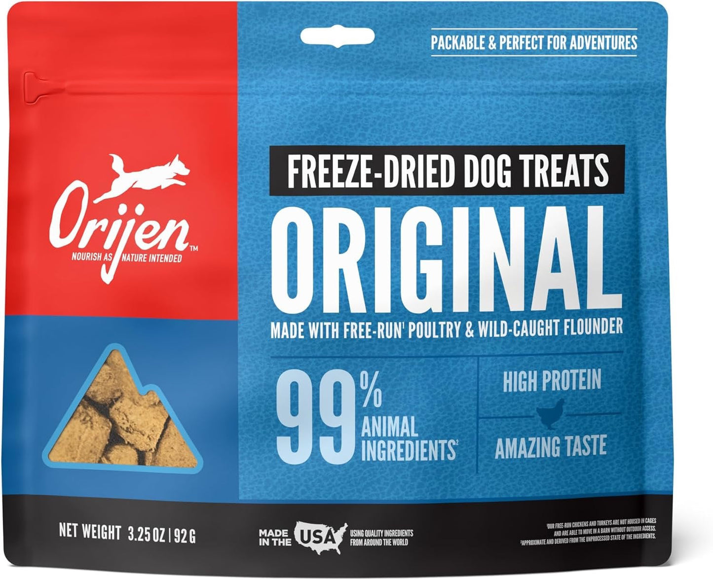 Dog Treats Orijen Original Freeze-Dried Poultry Snacks