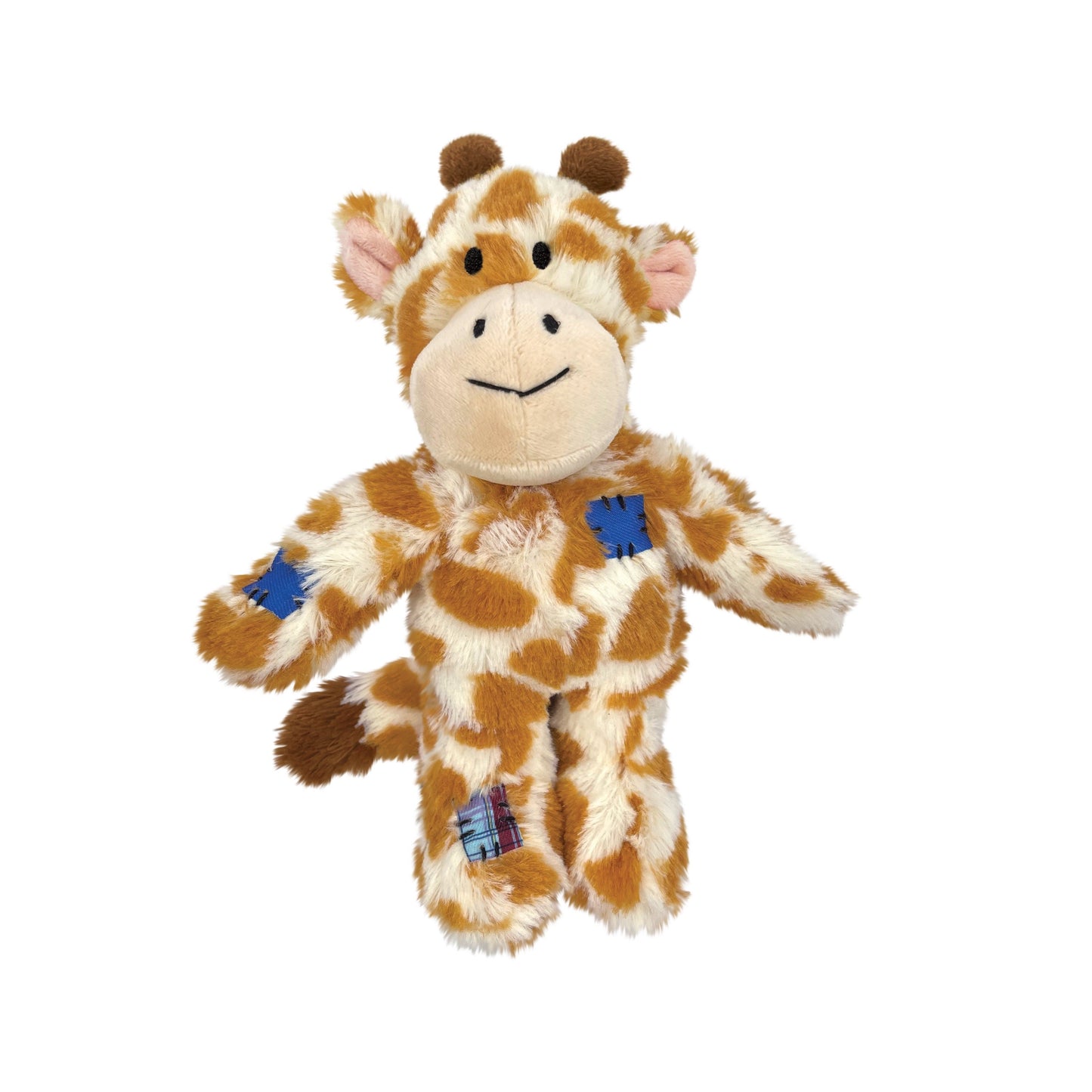 Dog Plush Toy KONG Wild Knots Giraffe Internal Rope Squeaker