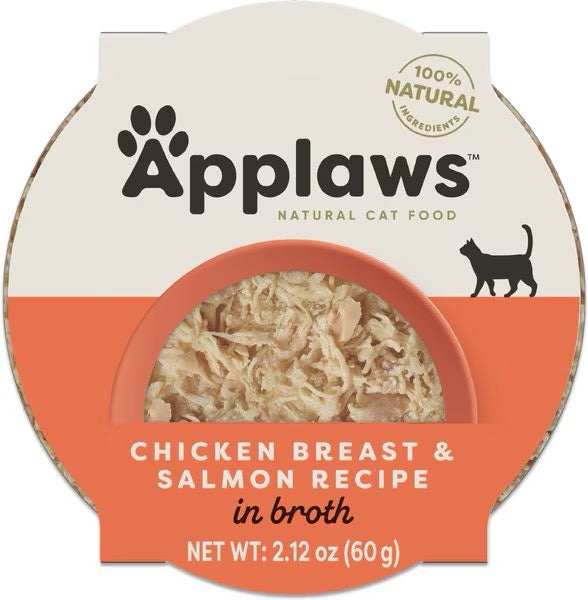 Applaws Chicken Breast & Salmon in Broth Wet Cat Food (2.12oz) - Majestic Pet Kingdom