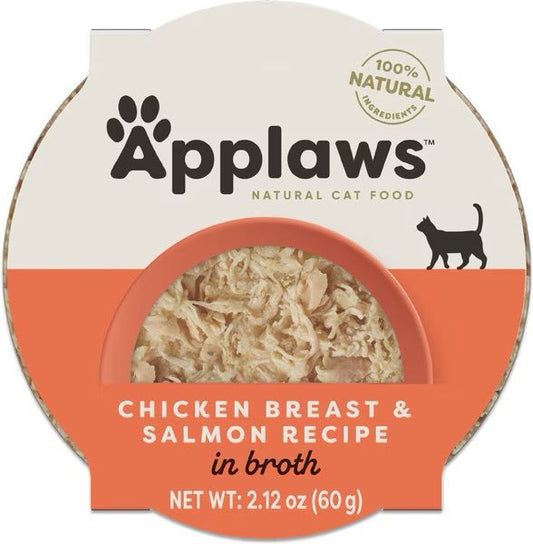 Applaws Chicken Breast & Salmon in Broth Wet Cat Food (2.12oz) - Majestic Pet Kingdom