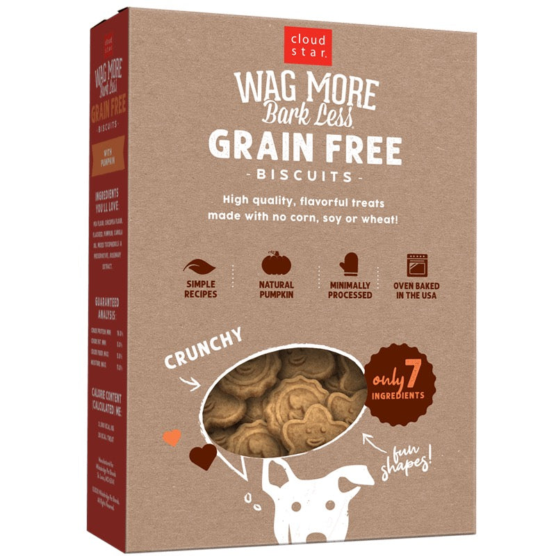 Dog Treats Wagmore Grain-Free Pumpkin Baked Biscuits 14oz