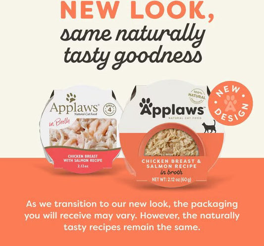 Applaws Chicken Breast & Salmon in Broth Wet Cat Food (2.12oz) - Majestic Pet Kingdom