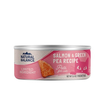 Natural Balance LID Salmon & Green Pea Can Cat (5.5 oz) - Majestic Pet Kingdom
