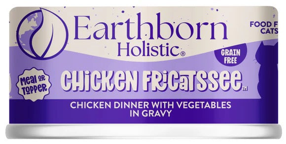 Earthborn Grain Free All Life Stages Chicken Fricatssee Wet Cat Can (5.5oz) - Majestic Pet Kingdom