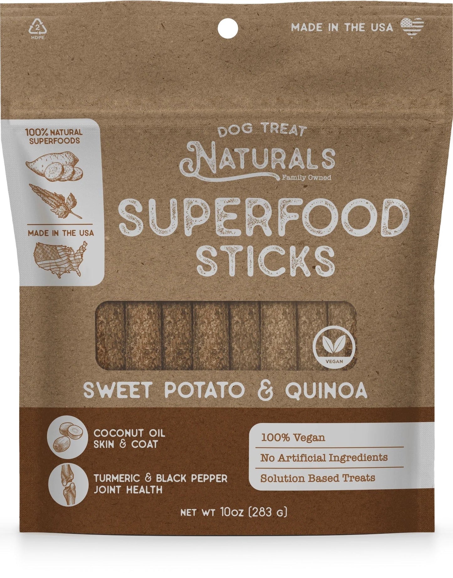 Dog Dental Sticks Naturals Sweet Potato Quinoa Chews 10oz Ba
