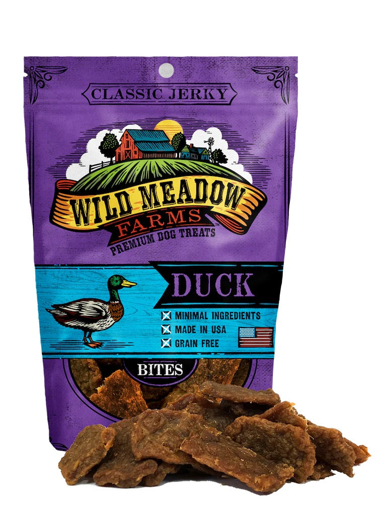 Dog Treats Wild Meadow Farms Classic Duck Meat Bites 3.5oz B