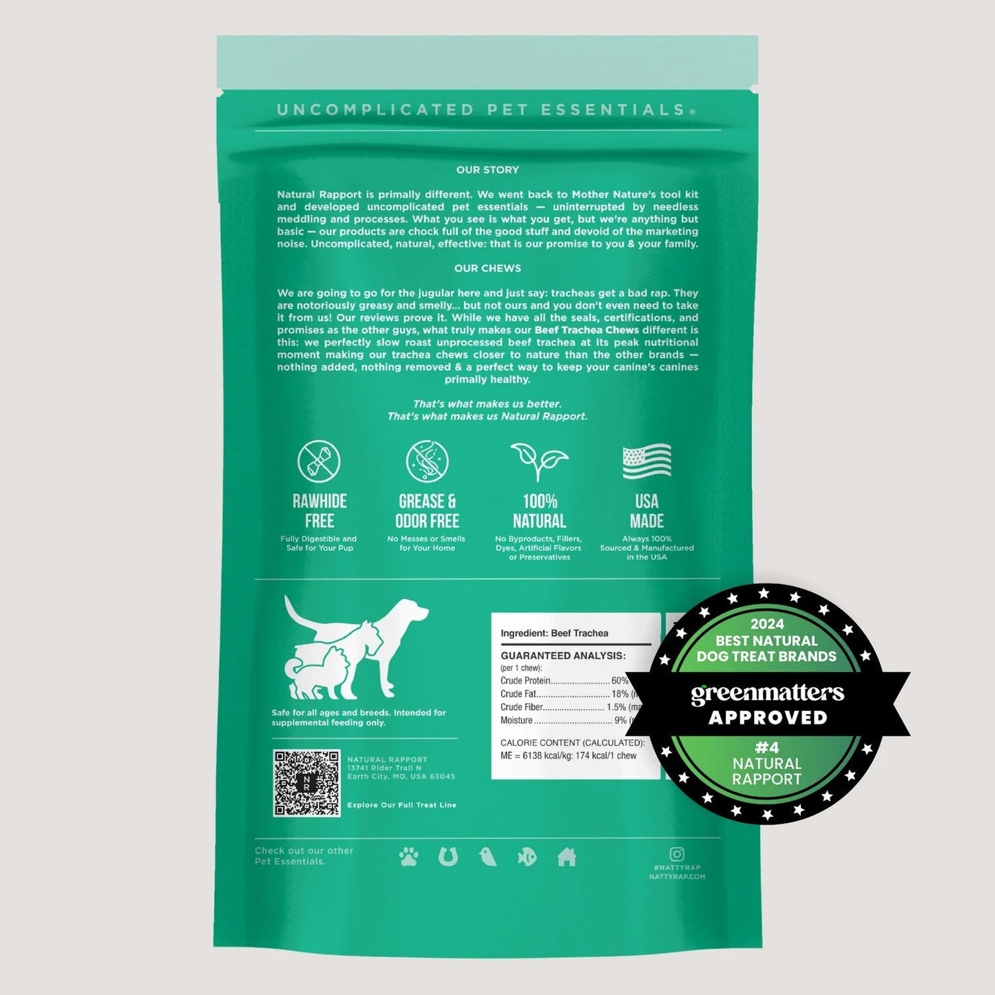 Dog Chews Natures Own Beef Trachea Bites Dental Chews 8oz