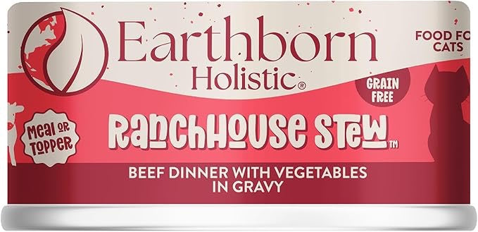 Earthborn Grain Free All Life Stages RanchHouse Stew Wet Cat Food (5.5oz) - Majestic Pet Kingdom