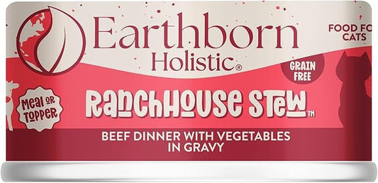 Earthborn Grain Free All Life Stages RanchHouse Stew Wet Cat Food (5.5oz) - Majestic Pet Kingdom