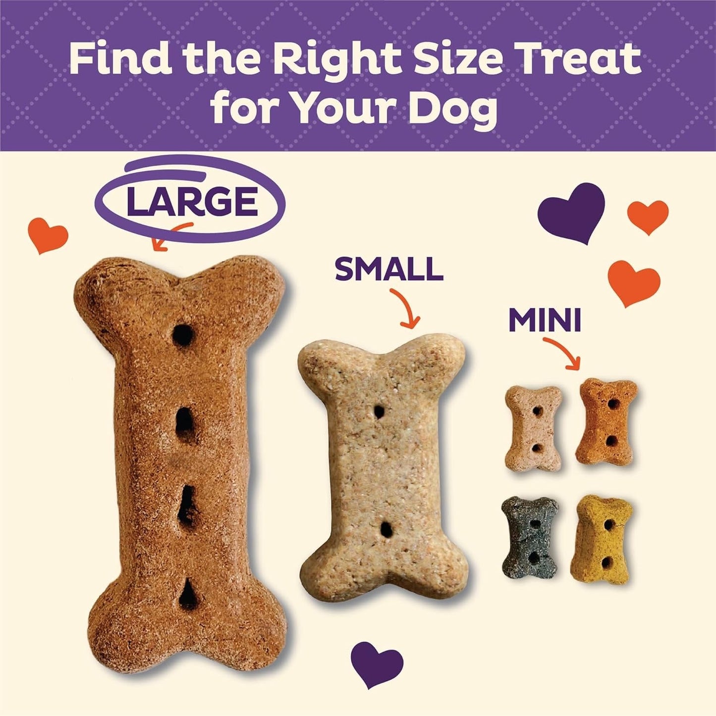 Dog Treats Old Mother Hubbard P-Nuttier Large Biscuits 3lb Bag - Detail Angle 3 | Majestic Pet Kingdom
