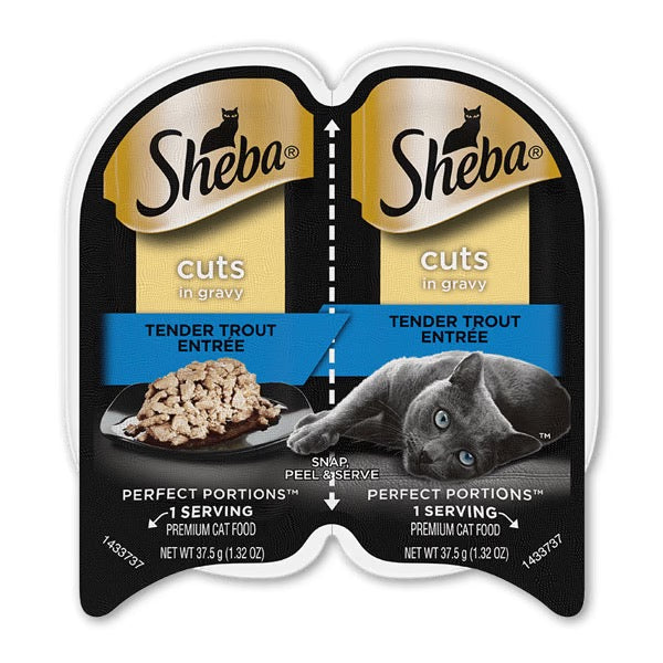 Sheba Perfect Portions Cuts Trout in Gravy Wet Cat Food (2.65oz) - Majestic Pet Kingdom