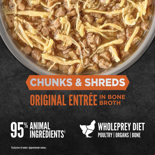 Orijen Grain Free Chunks & Shreds, Original Wet Cat Food (3oz) - Majestic Pet Kingdom