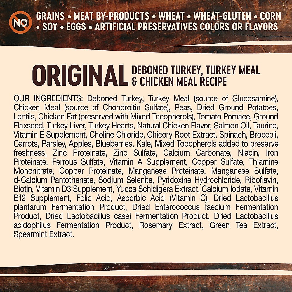 Dog Food Wellness CORE RawRev Turkey and Chicken Dry 4lb Bag