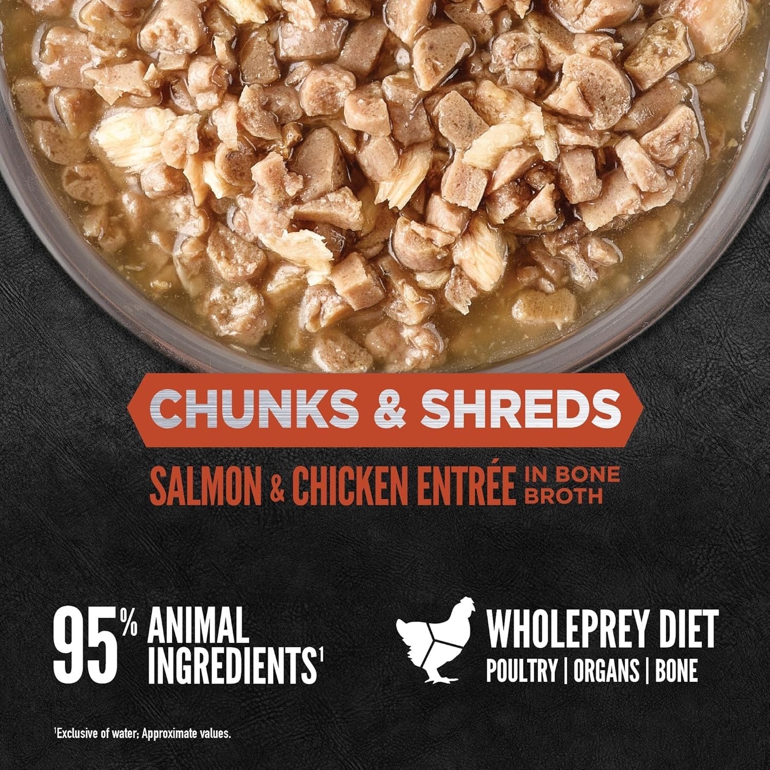 Orijen Grain Free Chunks & Shreds, Salmon & Chicken Wet Cat Food (3oz) - Majestic Pet Kingdom