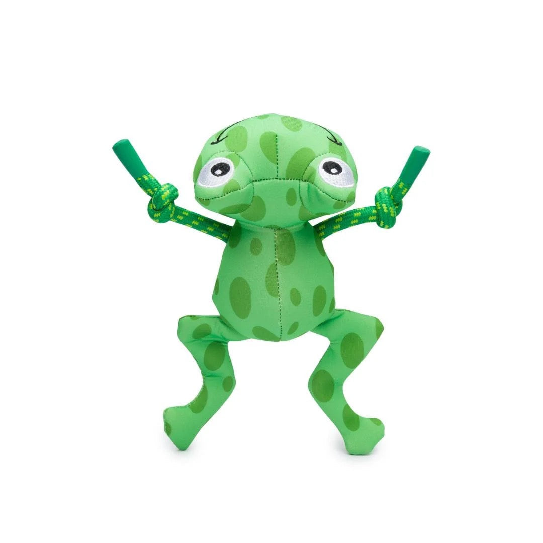 Dog Toy Fabdog Floatie Frog Squeaky Floating Water Fetch Pla
