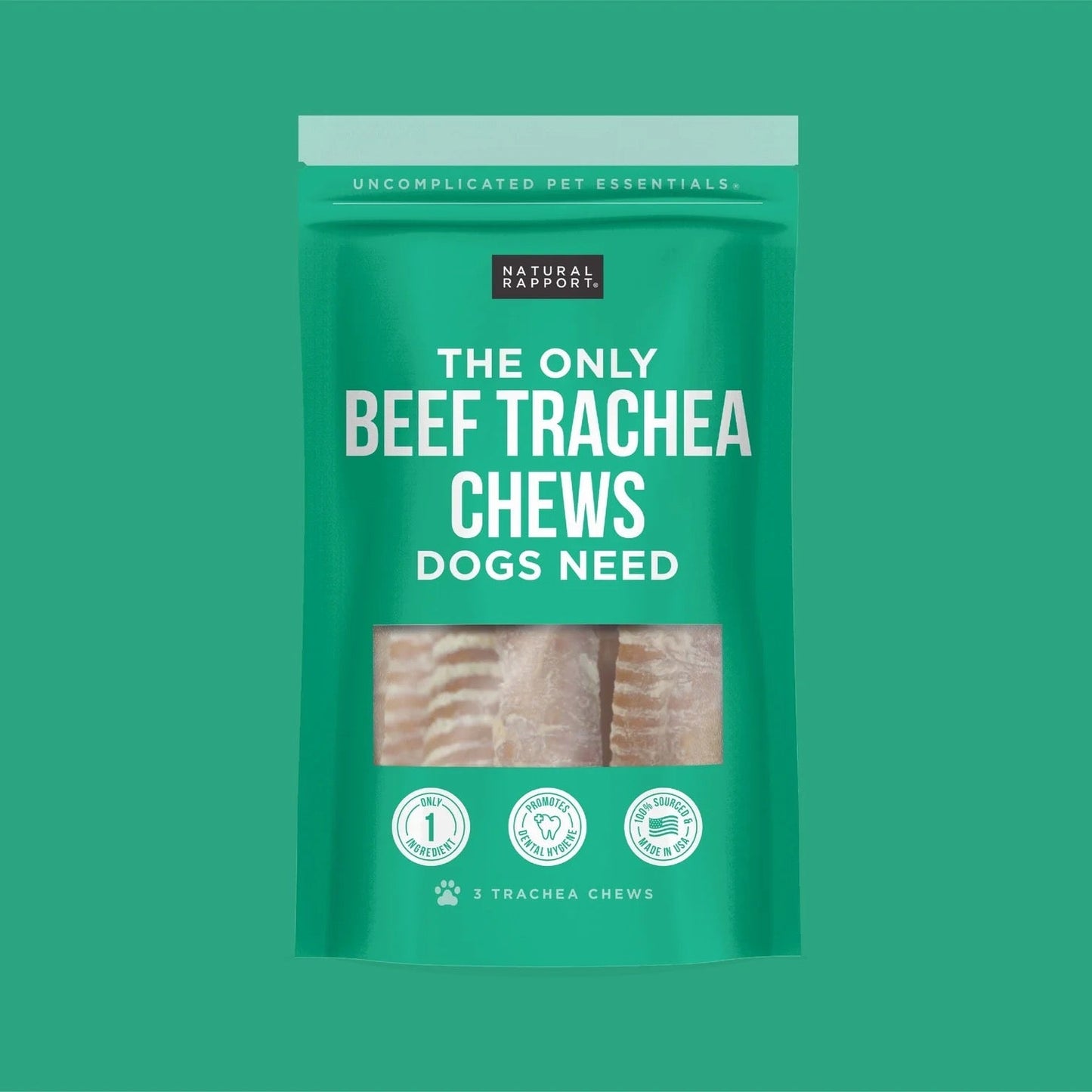 Dog Chews Natures Own Beef Trachea Bites Dental Chews 8oz