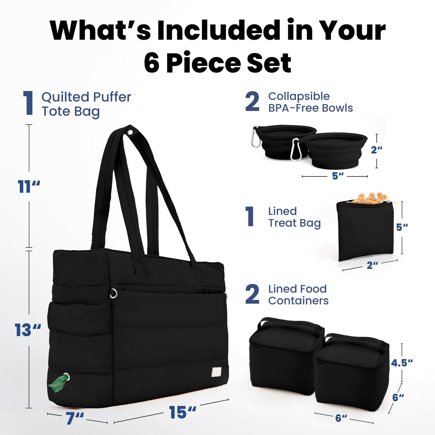 Puffer Dog Travel Bag for Dog Moms - Majestic Pet Kingdom