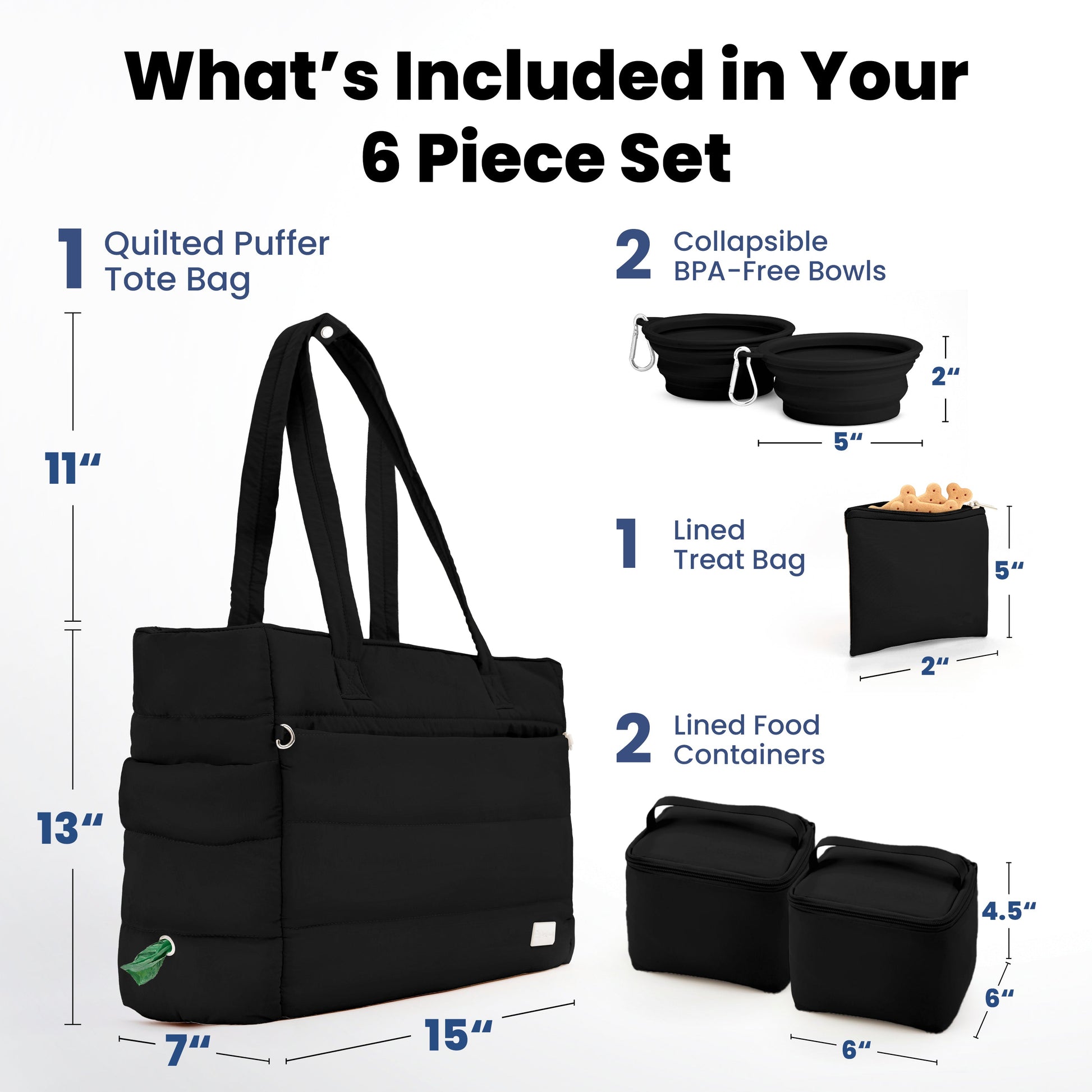 Puffer Dog Travel Bag for Dog Moms - Majestic Pet Kingdom