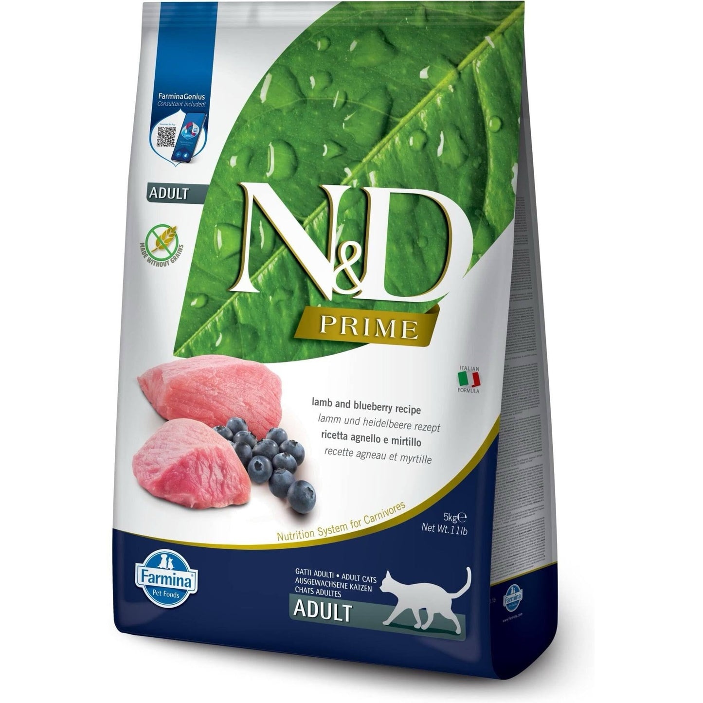 Cat Food Farmina ND Prime Lamb and Blueberry Grain Free