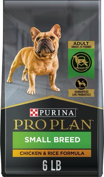 Dog Food Pro Plan Small Breed Shredded Chicken Rice Dry 6lb